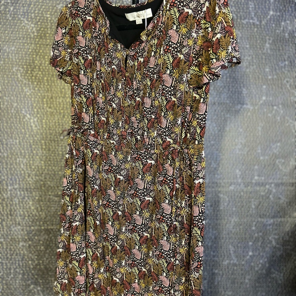 LOFT Multicolor Floral Dress